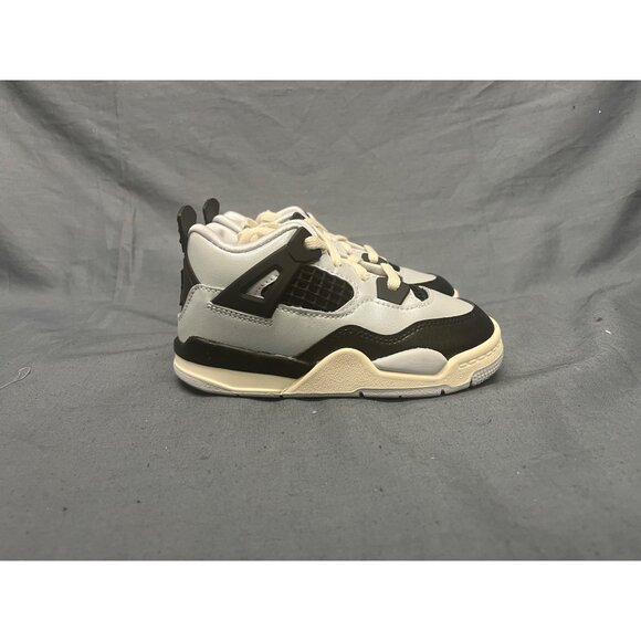 Nike Toddlers Jordan 4 Retro (TD) Sneakers Silver Black Size 9 NEW NO BOX! - Picture 8 of 9